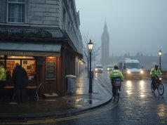 টেমসের তীরে শীতের কুয়াশা, সঙ্গে বাড়ছে অবৈধ শ্রমিক ধরপাকড়