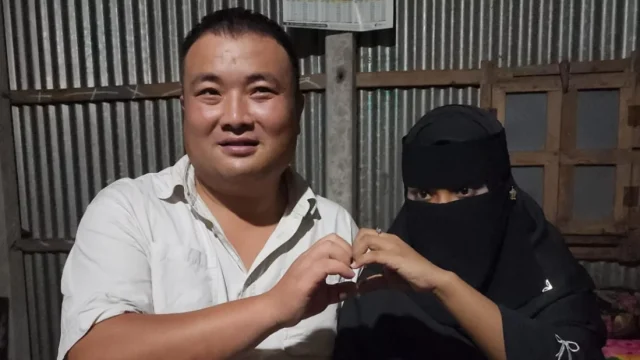 চীনা যুবক ওয়াং তাও ও বাংলাদেশি তরুণী।