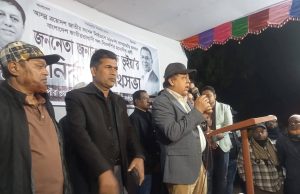 রামগড়ে ওয়াদুদ ভূঁইয়ার নির্বাচনী পথসভা: ধানের শীষে ভোট প্রার্থনা