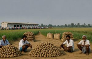আলুর বাজারে ধস: নওগাঁর কৃষকদের হাহাকার