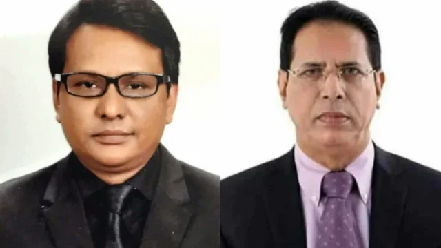 মোবাশ্বের আলম (বামে) ও গফুর ভূঁইয়া।