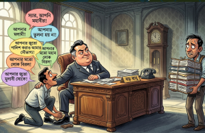 তোয়াজের সাম্রাজ্য: যখন তেলের নিচে চাপা পড়ে মেধা