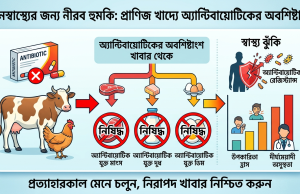 প্রাণিজাত খাদ্যে অ্যান্টিবায়োটিকের অবশিষ্টাংশ: জনস্বাস্থ্যের জন্য নীরব হুমকি