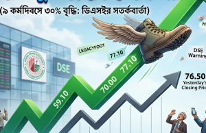জ্বালানি ছাড়াই উড়ছে লিগ্যাসি ফুটওয়্যারের শেয়ার দর!