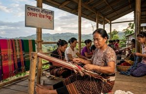 পাহাড়ের কোমর তাঁতে বোনা স্বপ্ন: বাড়ছে ঐতিহ্যবাহী কাপড়ের চাহিদা