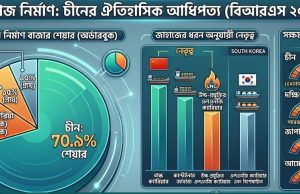 বিশ্ব জাহাজ নির্মাণ বাজারের ৭০.৯% এখন বেইজিংয়ের দখলে