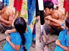 খুঁটিতে বাঁধা বাবার মুখে মেয়ের চা-রুটি: নির্মমতার মাঝে ভালোবাসার জয়