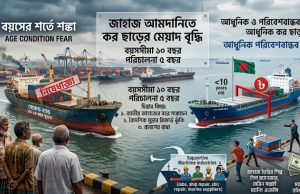 জাহাজ আমদানিতে কর ছাড়ের মেয়াদ বৃদ্ধি, বয়সের শর্তে শঙ্কায় নৌ-বাণিজ্য